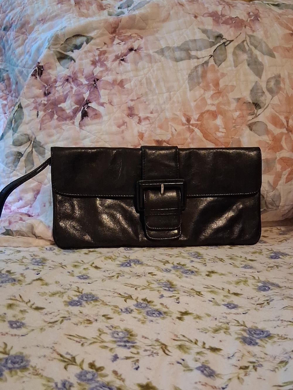 Hobo International Leather Wristlet-Clutch Purse